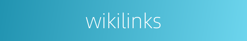 wikilinks的同义词