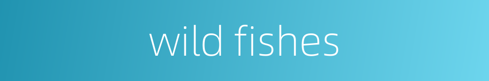 wild fishes的同义词