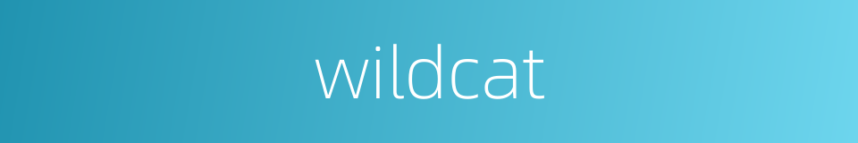 wildcat的同义词