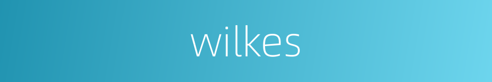 wilkes的同义词