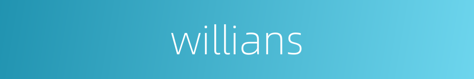 willians的同义词