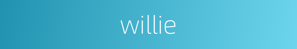 willie的同义词