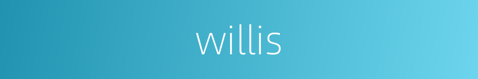 willis的意思