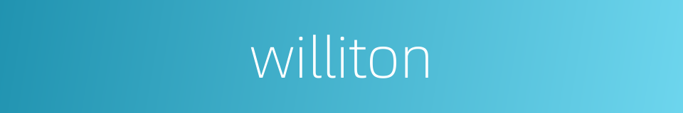 williton的同义词