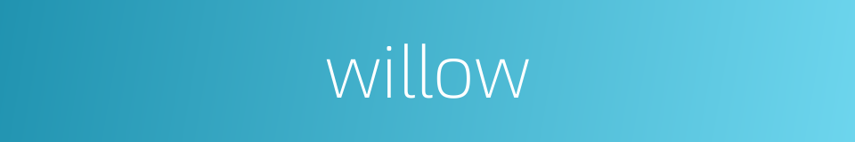 willow的同义词