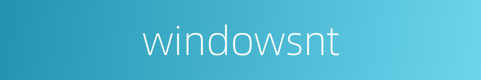 windowsnt的同义词