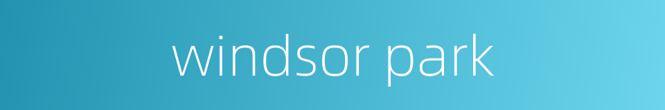 windsor park的同义词