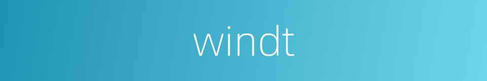 windt的同义词