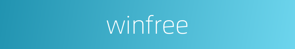 winfree的同义词