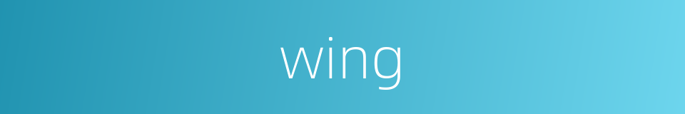 wing的同义词