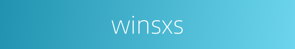 winsxs的同义词