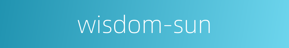 wisdom-sun的同义词