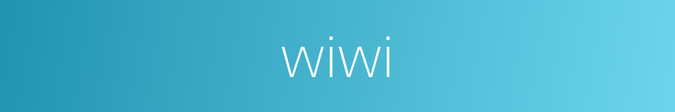 wiwi的同义词