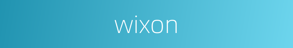 wixon的同义词