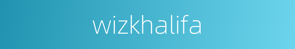 wizkhalifa的同义词