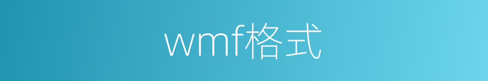 wmf格式的同义词