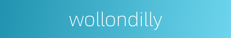 wollondilly的同义词