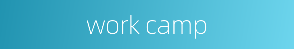 work camp的同义词