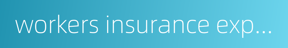 workers insurance expenses的同义词