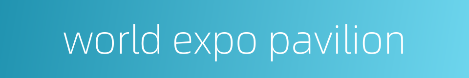 world expo pavilion的同义词