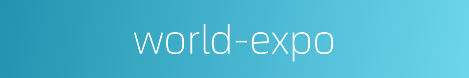 world-expo的同义词