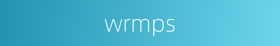 wrmps的同义词
