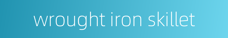 wrought iron skillet的同义词