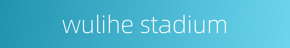 wulihe stadium的同义词
