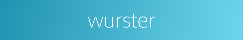 wurster的同义词