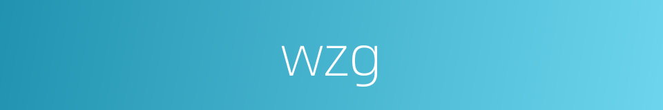 wzg的同义词