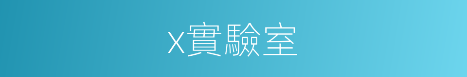 x實驗室的同義詞