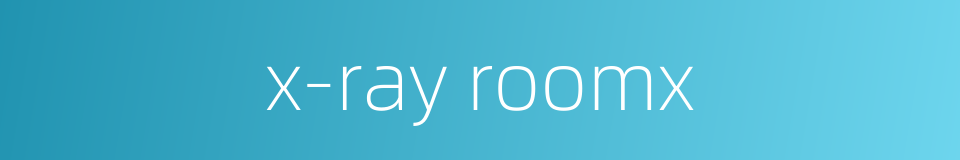 x-ray roomx的同义词