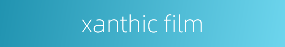 xanthic film的同义词