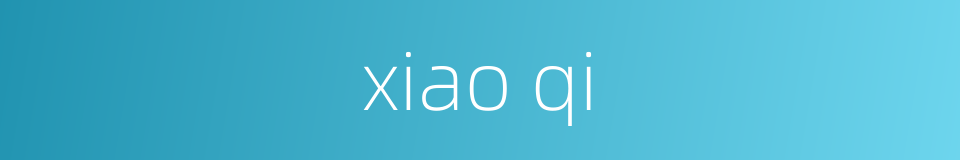xiao qi的同义词