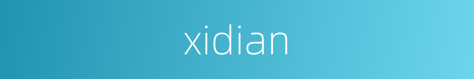 xidian的同义词