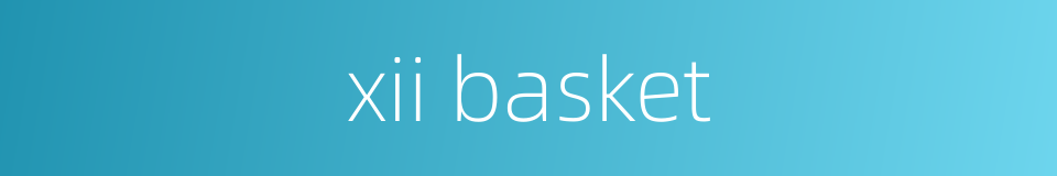 xii basket的同义词
