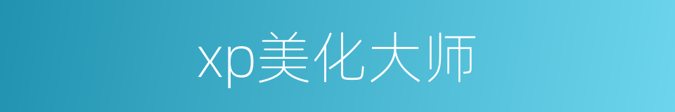 xp美化大师的同义词