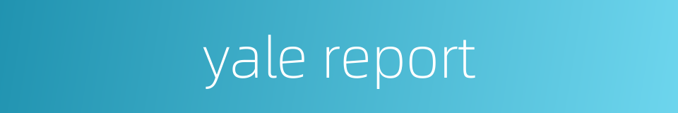 yale report的同义词