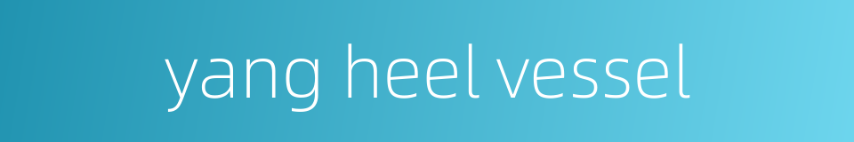 yang heel vessel的同义词