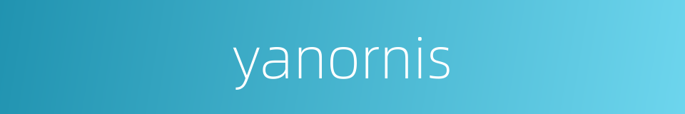 yanornis的同义词