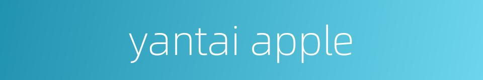 yantai apple的同义词