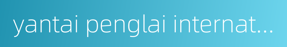 yantai penglai international airport的同义词