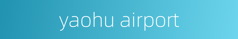 yaohu airport的同义词