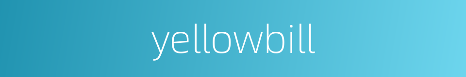 yellowbill的同义词
