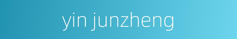 yin junzheng的同义词