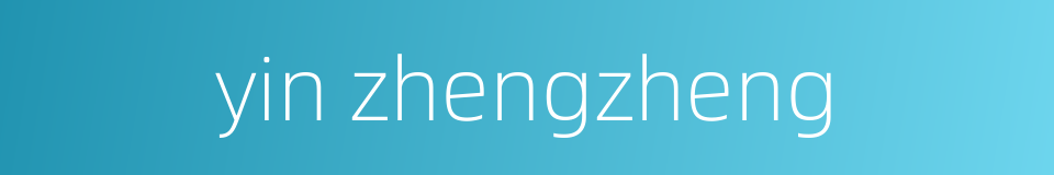 yin zhengzheng的同义词