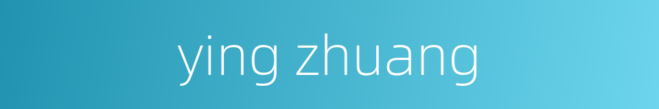 ying zhuang的同义词