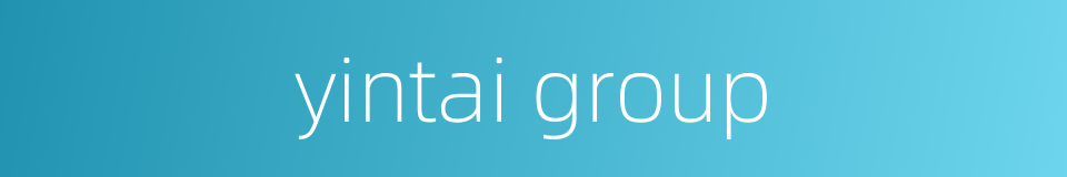 yintai group的同义词