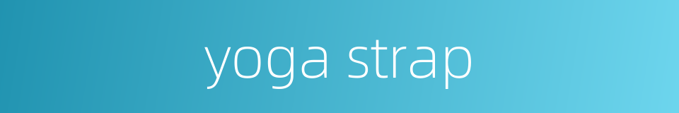 yoga strap的同义词