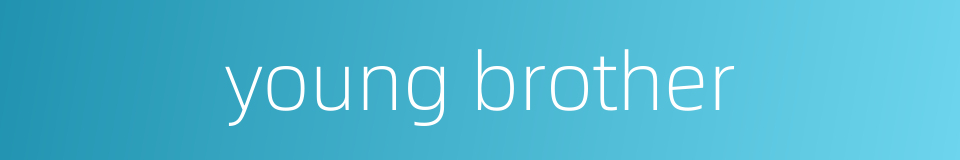 young brother的同义词